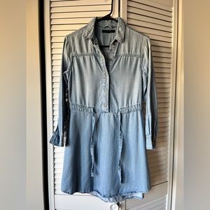 Allsaints Sanko Chambray Denim Dress